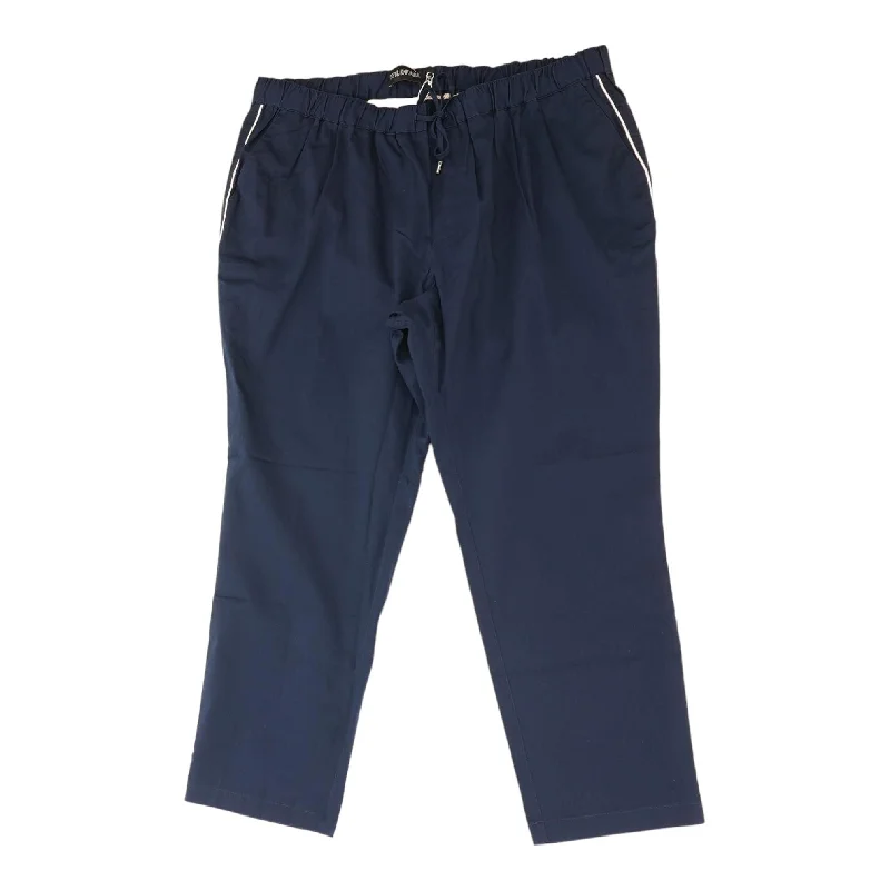 Navy Solid Khaki Pants