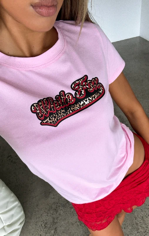 Expensive Taste Relaxed Baby Tee Pink